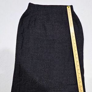 Vintage Rena Rowan for Saville Skirt Size 4 Made USA Black White Check 90s